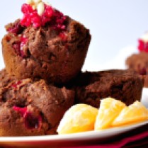 Gingerbread Cranberry Muffins